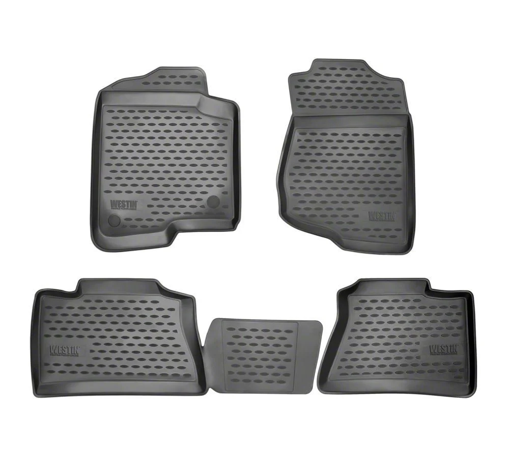 Westin Profile Front and Rear Floor Liners; Black (17-19 F-350 Super Duty SuperCrew)