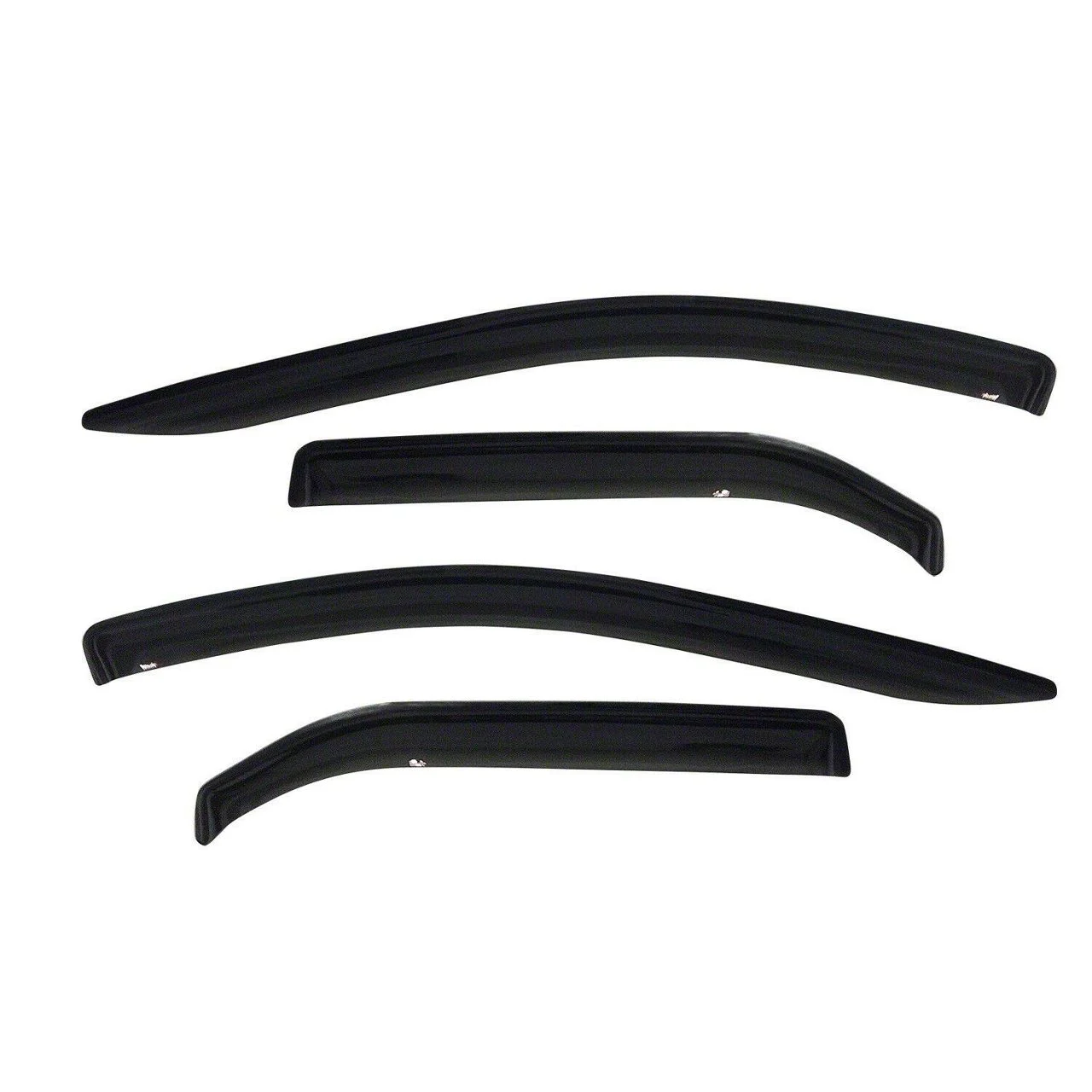 Westin Tape-On Window Deflectors; Front and Rear; Smoke (11-16 F-350 Super Duty SuperCrew)
