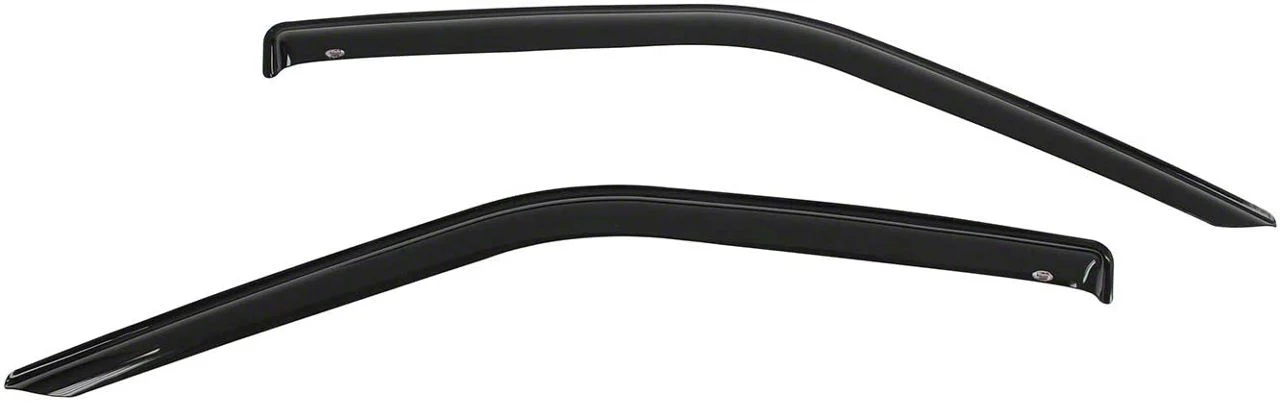 Westin Tape-On Window Deflectors; Front; Smoke (17-26 F-350 Super Duty Regular Cab)