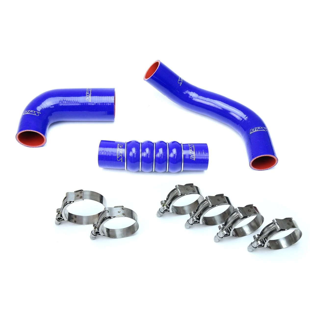 HPS Blue Reinforced Silicone Intercooler Hose Kit for Honda 16-19 Civic 1.5L Turbo