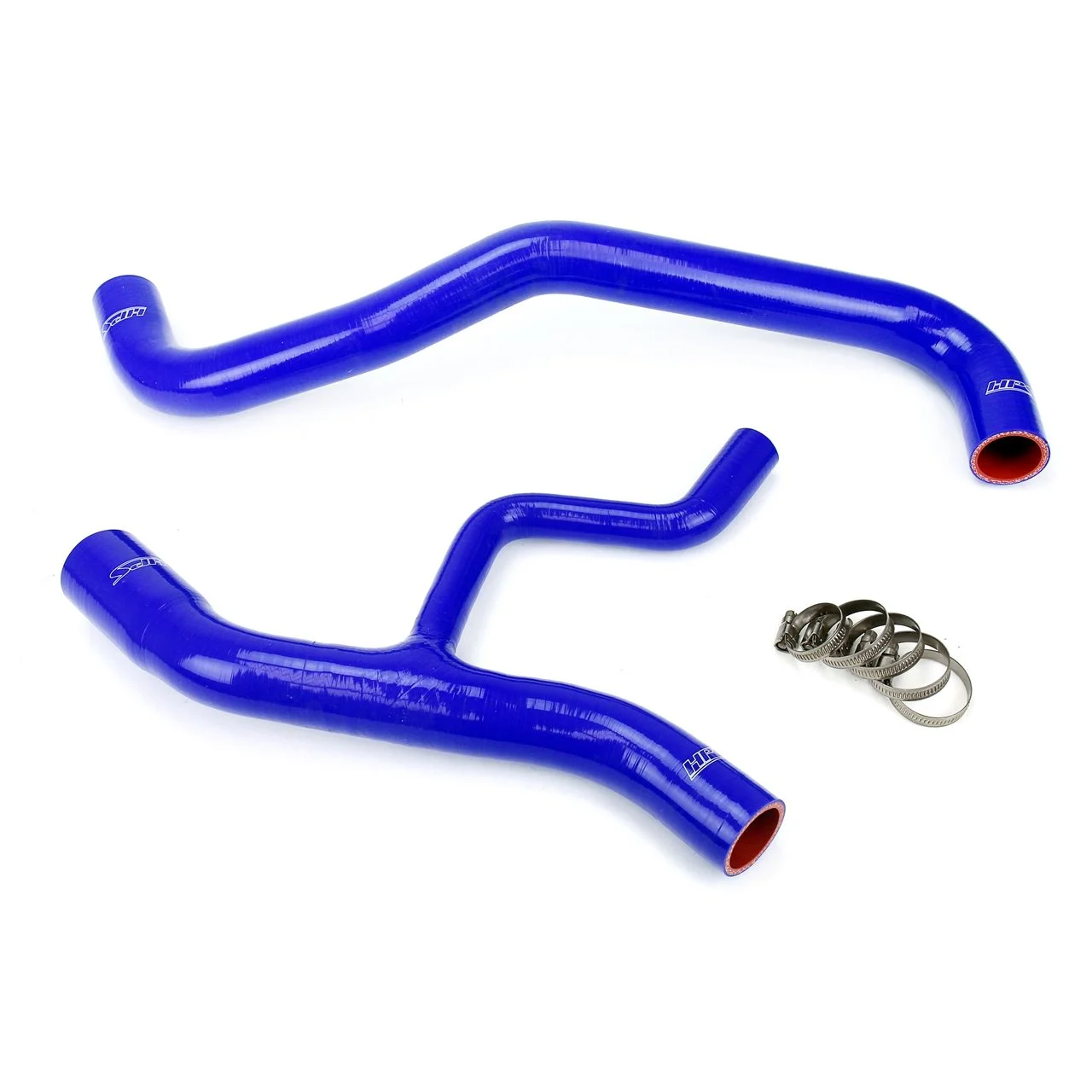HPS Blue Reinforced Silicone Radiator Hose Kit Coolant for Ford 02-04 Mustang GT