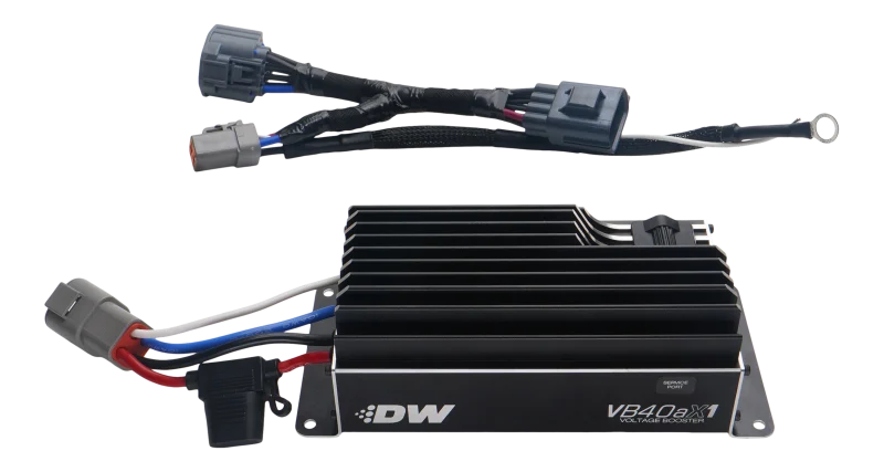 DeatschWerks VB40AX1 Voltage Booster with Plug-N-Play Harness for 10-25 Ford Mustang