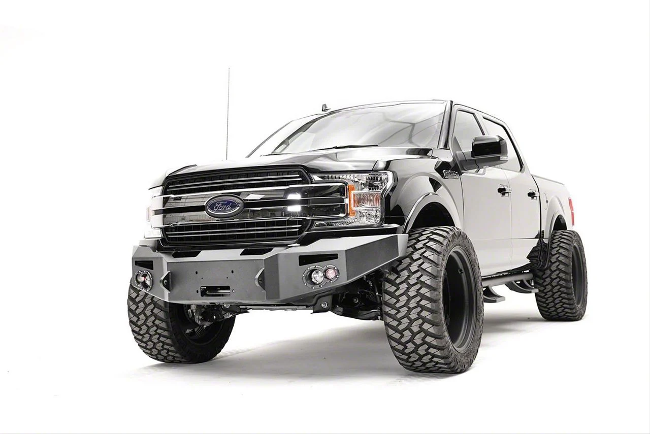 Fab Fours Premium Winch Front Bumper with No Guard; Matte Black (18-20 F-150, Excluding Raptor)