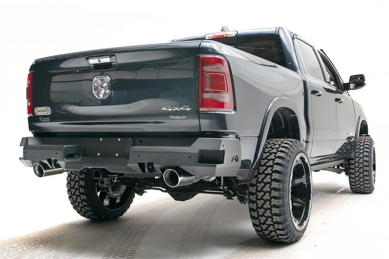 Fab Fours Premium Rear Bumper; Bare Steel (19-26 RAM 1500, Excluding RHO & TRX)