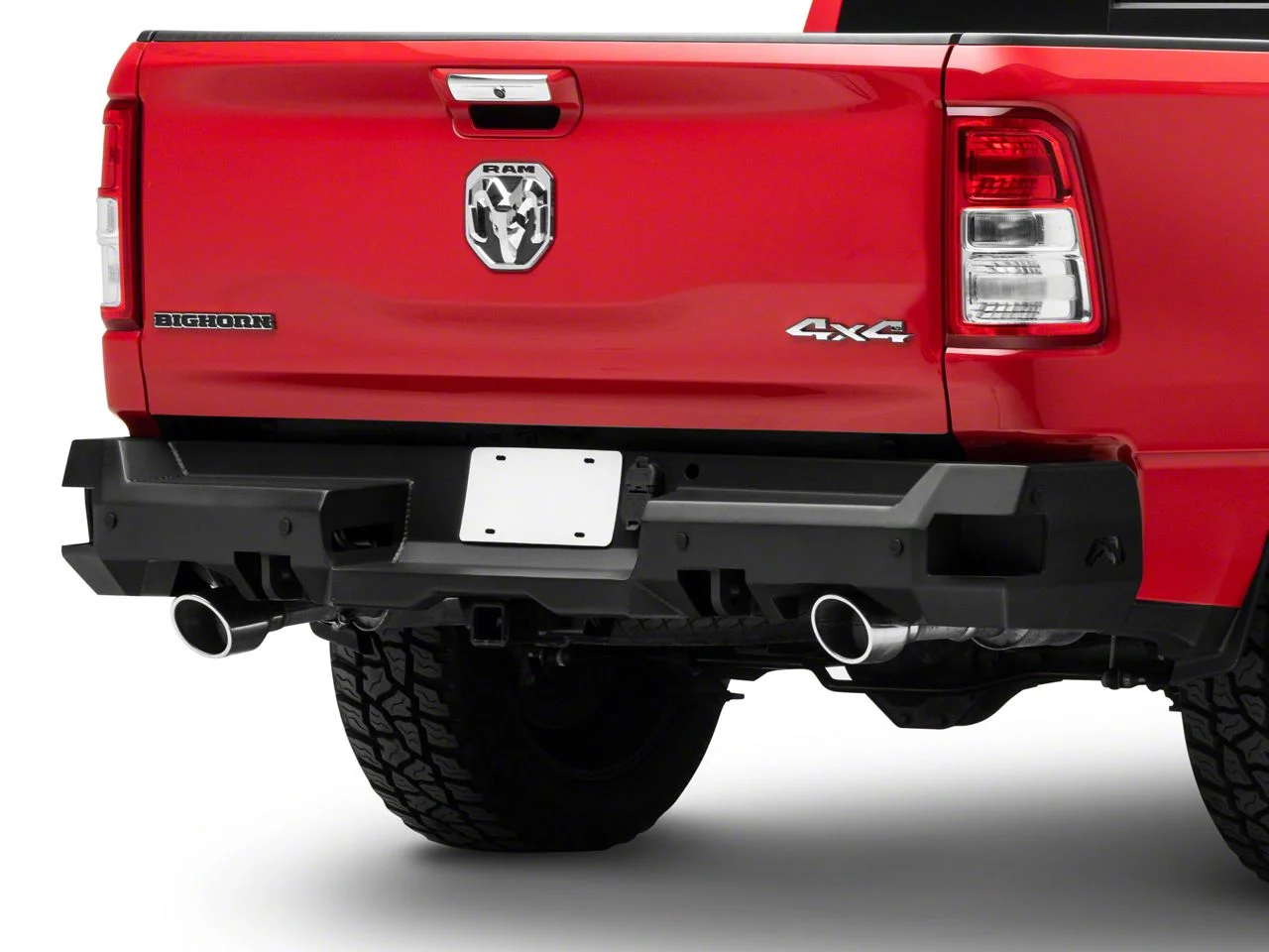 Fab Fours Premium Rear Bumper; Matte Black (19-26 RAM 1500, Excluding RHO & TRX)