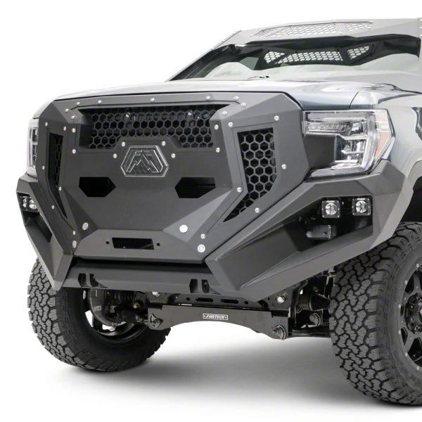 Fab Fours Front Full Width Grumper; Bare Steel (19-21 Sierra 1500, Excluding Diesel; 2022 Sierra 1500 Limited, Excluding Diesel)