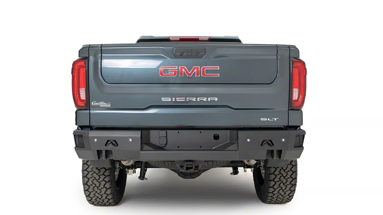 Fab Fours Premium Rear Bumper; Matte Black (19-21 Sierra 1500; 2022 Sierra 1500 Limited)