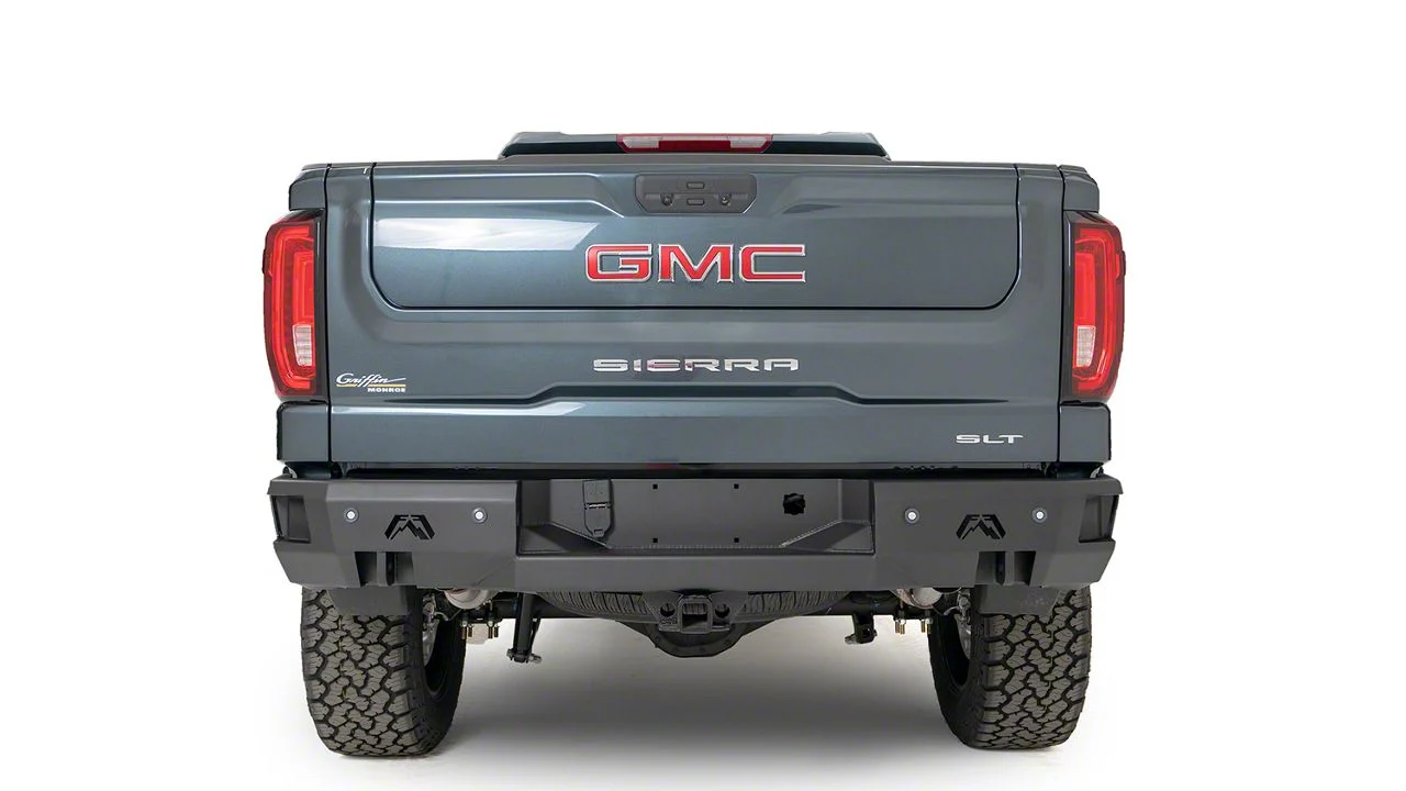Fab Fours Premium Rear Bumper; Matte Black (19-21 Silverado 1500; 2022 Silverado 1500 LTD)