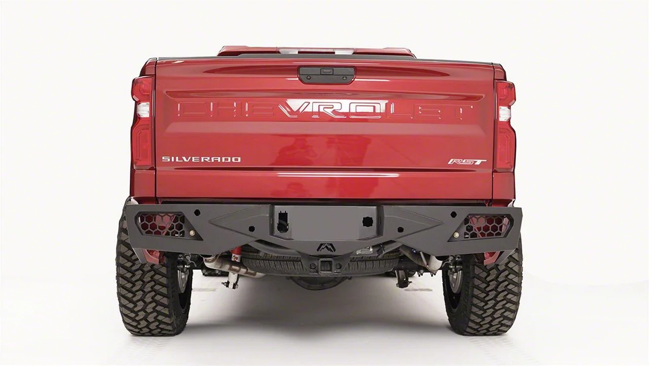 Fab Fours Vengeance Rear Bumper; Bare Steel (19-26 Silverado 1500)