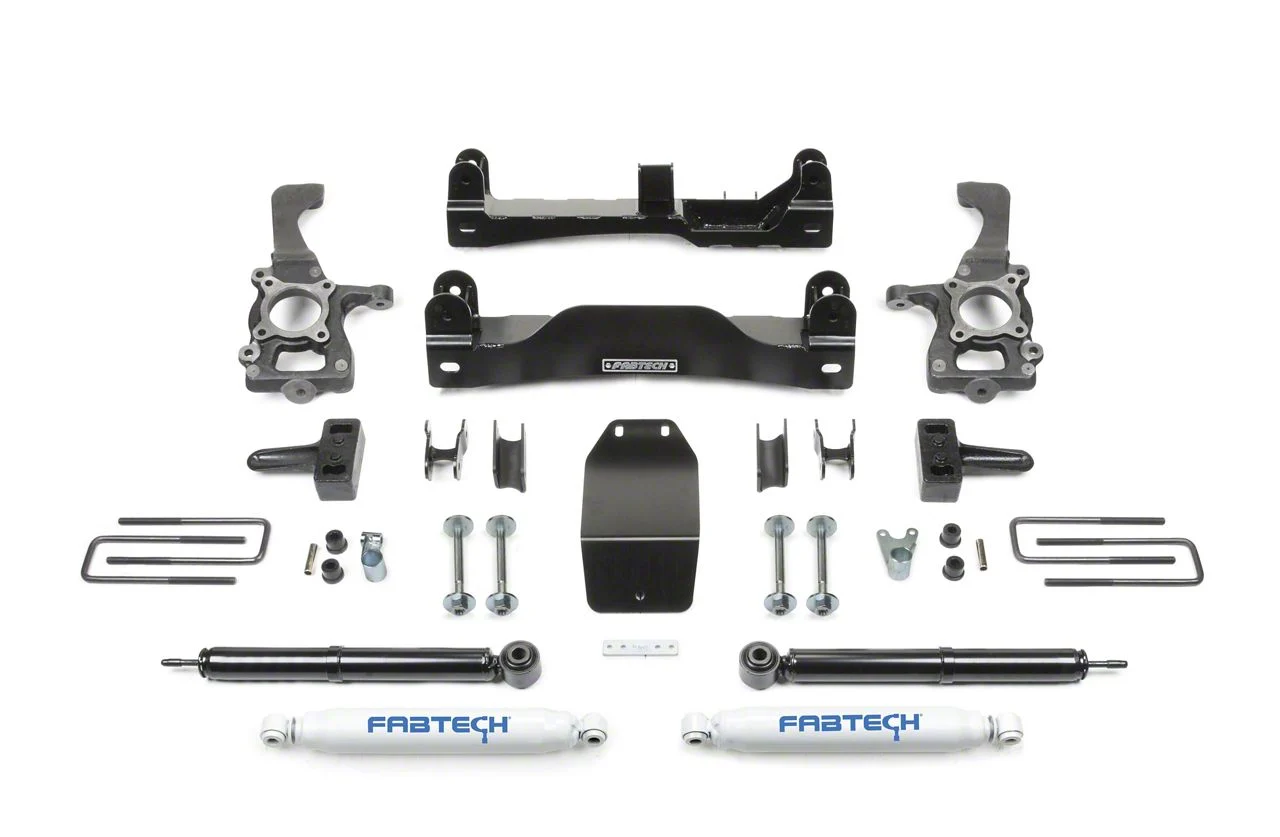 Fabtech 4-Inch Basic Lift Kit with Shocks (09-13 4WD F-150 SuperCab, SuperCrew, Excluding Raptor)