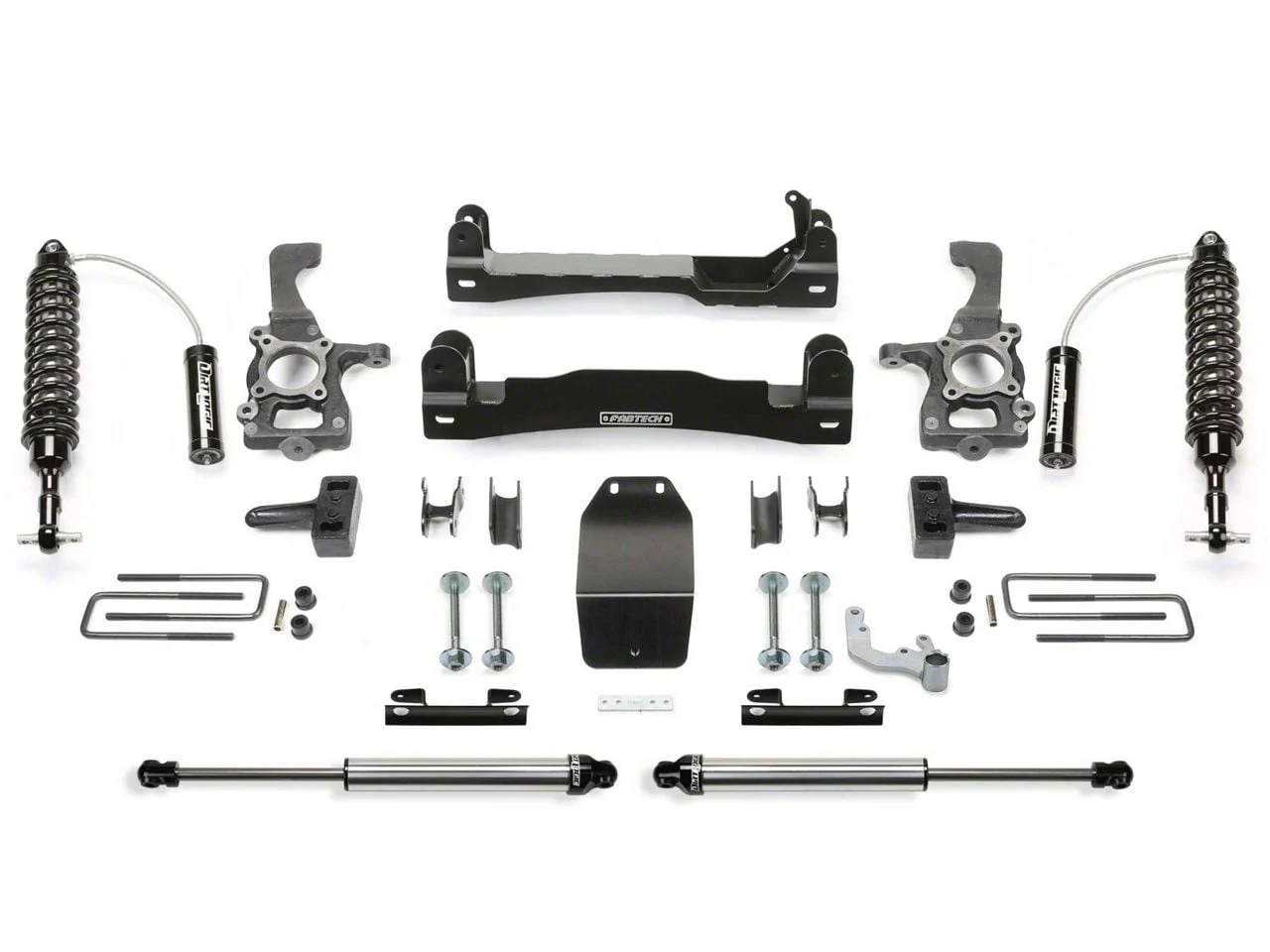 Fabtech 4-Inch Performance Lift Kit with Dirt Logic Coil-Overs (15-20 4WD F-150 SuperCab, SuperCrew, Excluding Raptor)