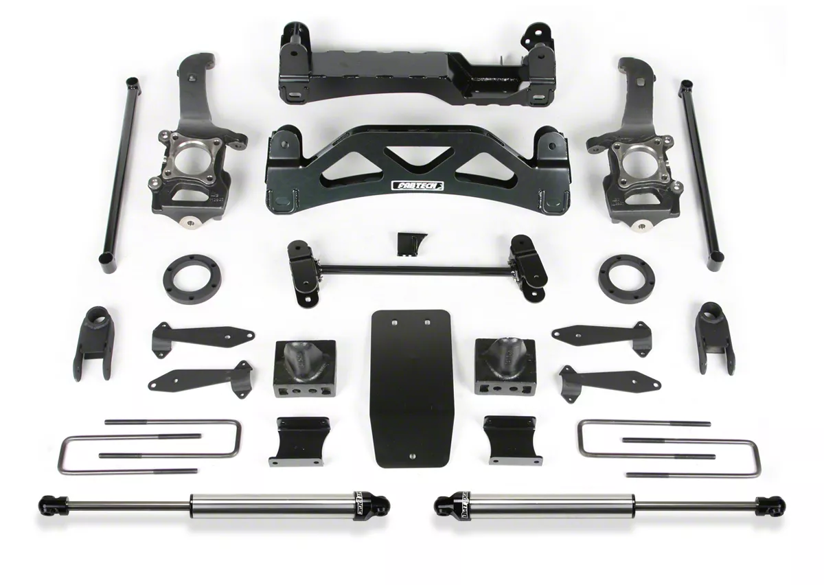 Fabtech 6-Inch Basic Suspension Lift Kit with Front Stock Coil-Over Spacers (04-08 4WD F-150)