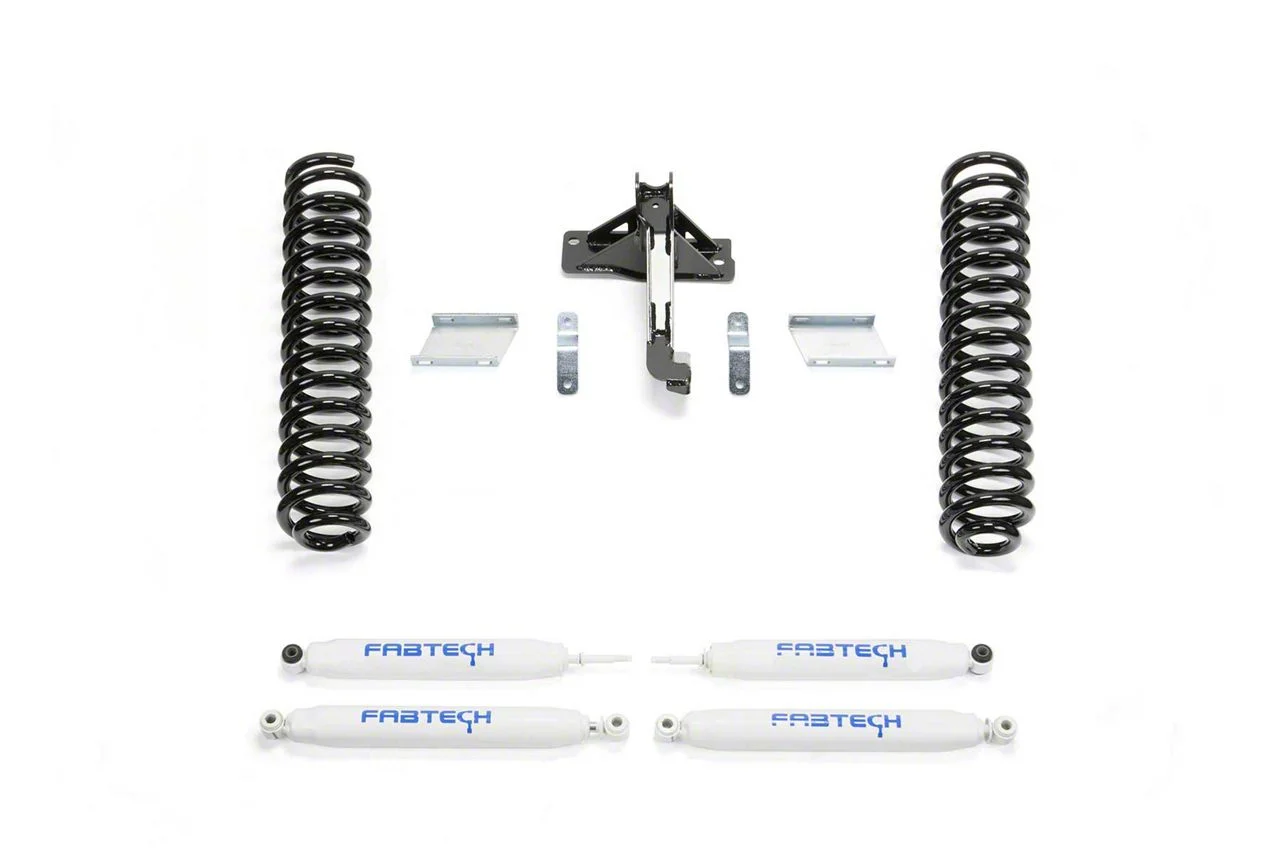 Fabtech 2.50-Inch Budget Suspension Lift Kit with Performance Shocks (17-22 4WD 6.7L Powerstroke F-350 Super Duty)