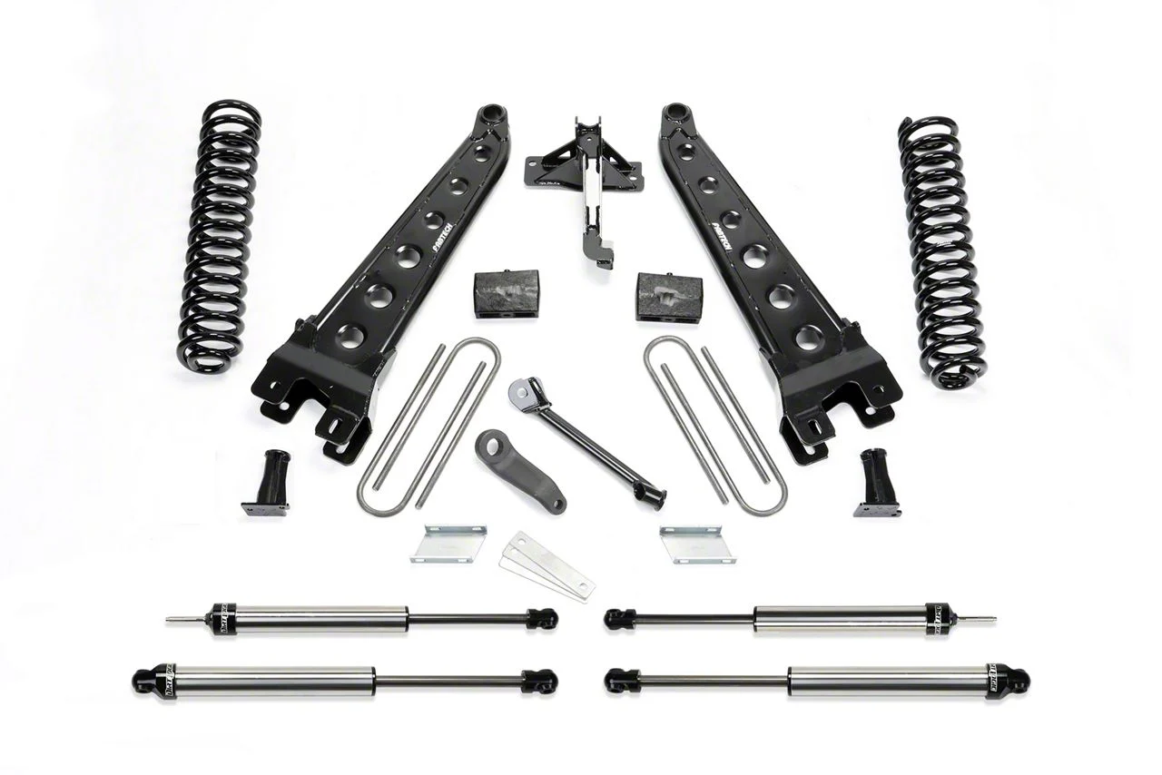 Fabtech 4-Inch Radius Arm Lift Kit with Dirt Logic Shocks (17-22 4WD 6.7L Powerstroke F-350 Super Duty)