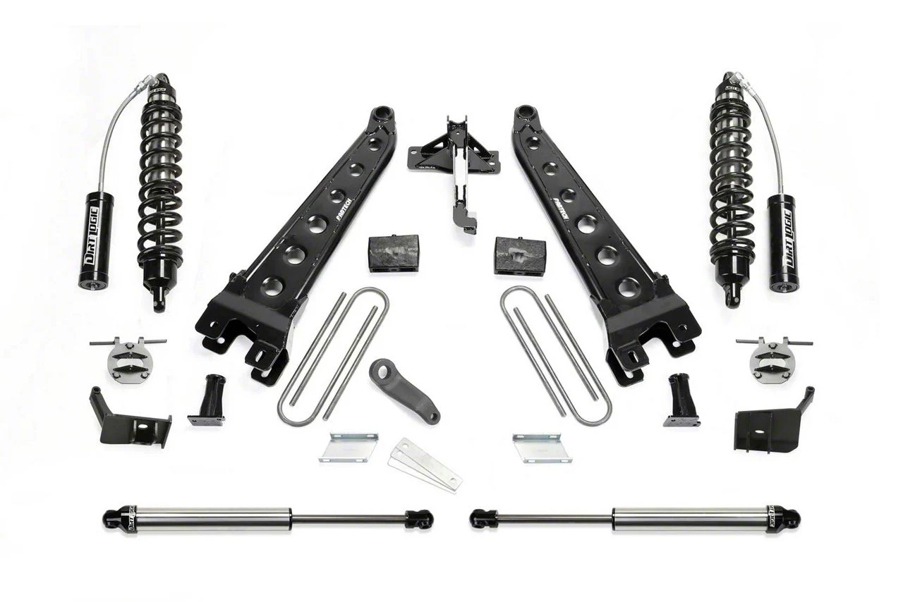 Fabtech 6-Inch Radius Arm Suspension Lift Kit with Dirt Logic 2.5 Reservoir Coil-Overs and Dirt Logic Shocks (17-22 4WD 6.7L Powerstroke F-350 Super Duty)