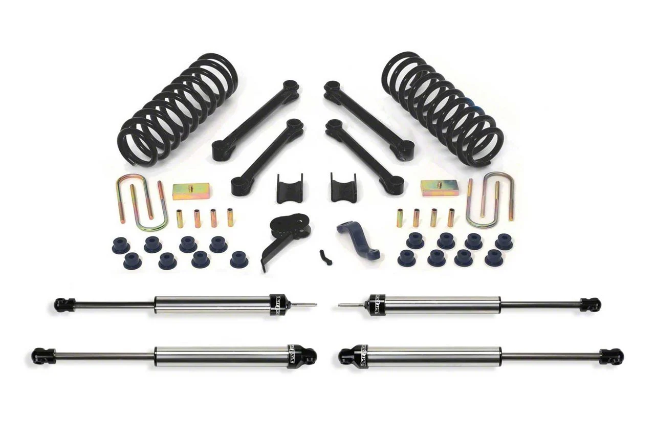 Fabtech 4.50-Inch Performance Suspension Lift Kit with Dirt Logic Shocks (03-08 4WD 5.9L, 6.7L RAM 2500)