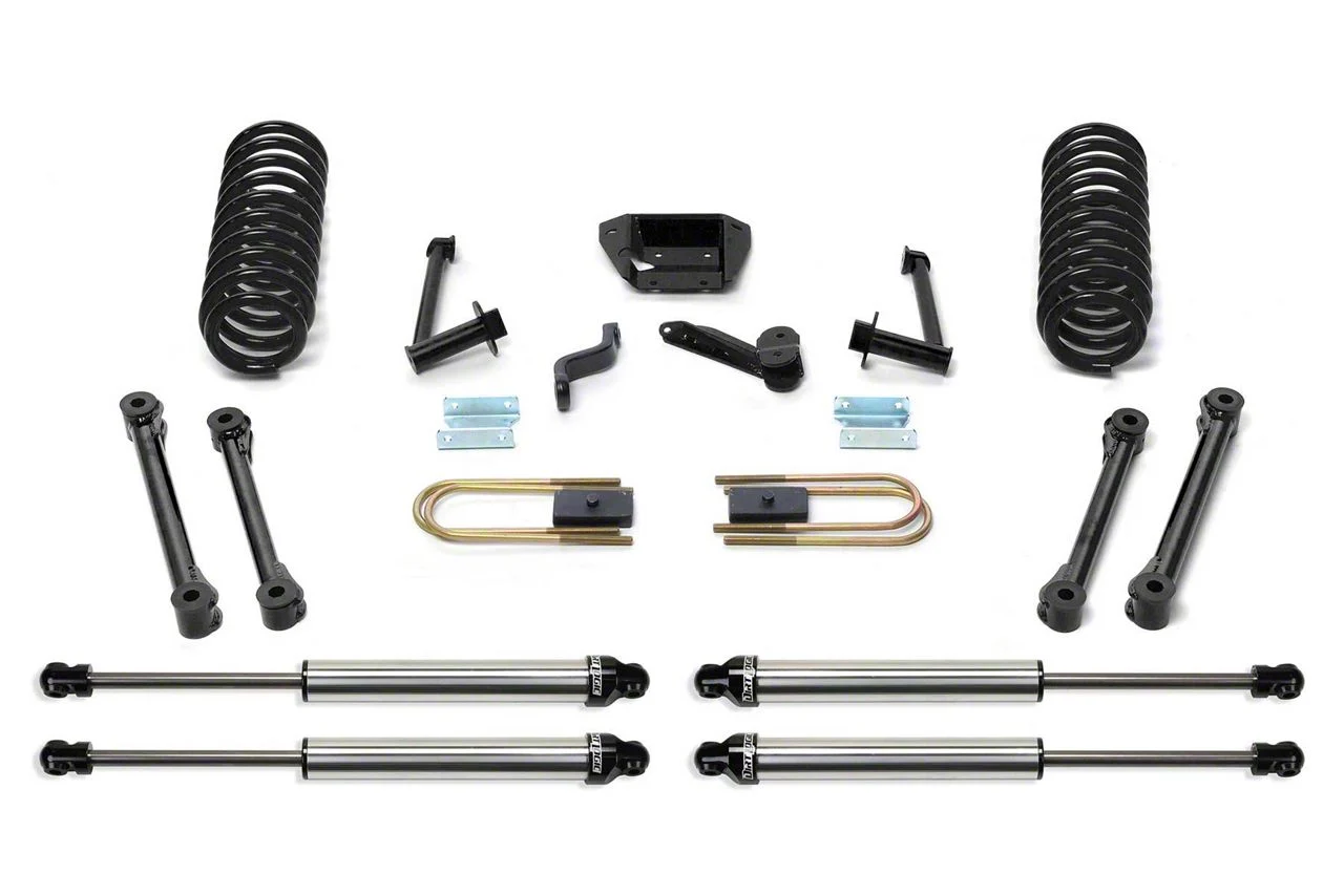 Fabtech 6-Inch Performance Suspension Lift Kit with Dirt Logic Shocks (07-08 4WD 6.7L RAM 2500 Quad Cab, Mega Cab w/ Automatic Transmission)
