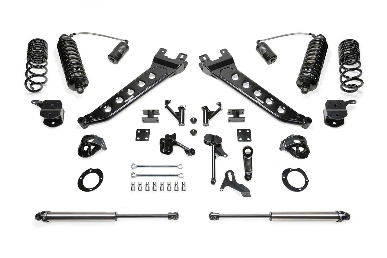 Fabtech 7-Inch Radius Arm Suspension Lift Kit with Dirt Logic 4.0 Reservoir Coil-Overs and Dirt-Logic Shocks (14-18 4WD 6.7L RAM 2500, Excluding Power Wagon)