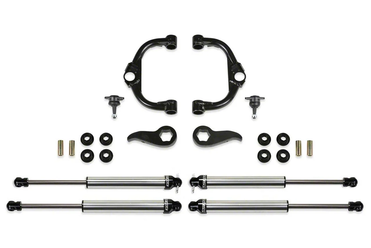 Fabtech 3.50-Inch Ball Joint Upper Control Arm Suspension Lift Kit with Dirt Logic Shocks (20-26 4WD Silverado 2500 HD Double Cab, Crew Cab)