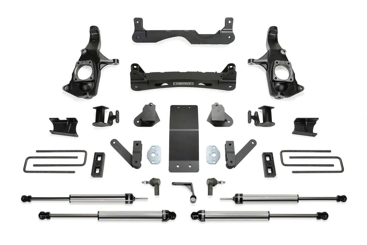 Fabtech 4-Inch Performance Suspension Lift Kit with Dirt Logic Shocks (11-19 Silverado 2500 HD Extended/Double Cab, Crew Cab)