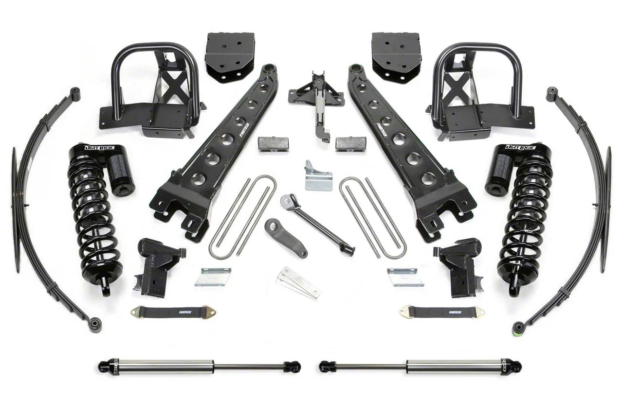 Fabtech 10-Inch Radius Arm Lift Kit with Dirt Logic 4.0 Coil-Overs and Dirt Logic Shocks (11-16 4WD F-250 Super Duty)