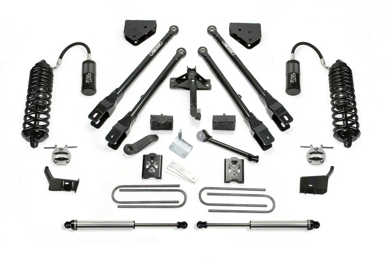 Fabtech 4-Inch 4-Link Suspension Lift Kit with Front Dirt Logic 4.0 Reservoir Coil-Overs and Rear Dirt Logic 2.25 Shocks (11-16 4WD 6.7L Powerstroke F-250 Super Duty)
