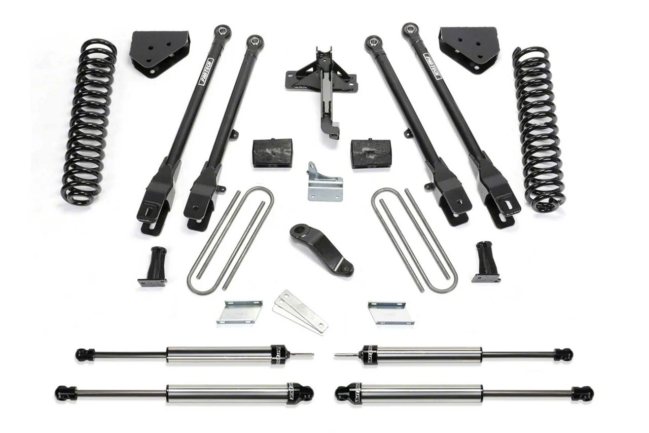 Fabtech 4-Inch 4-Link Lift Kit with Dirt Logic Shocks (11-16 4WD F-250 Super Duty)