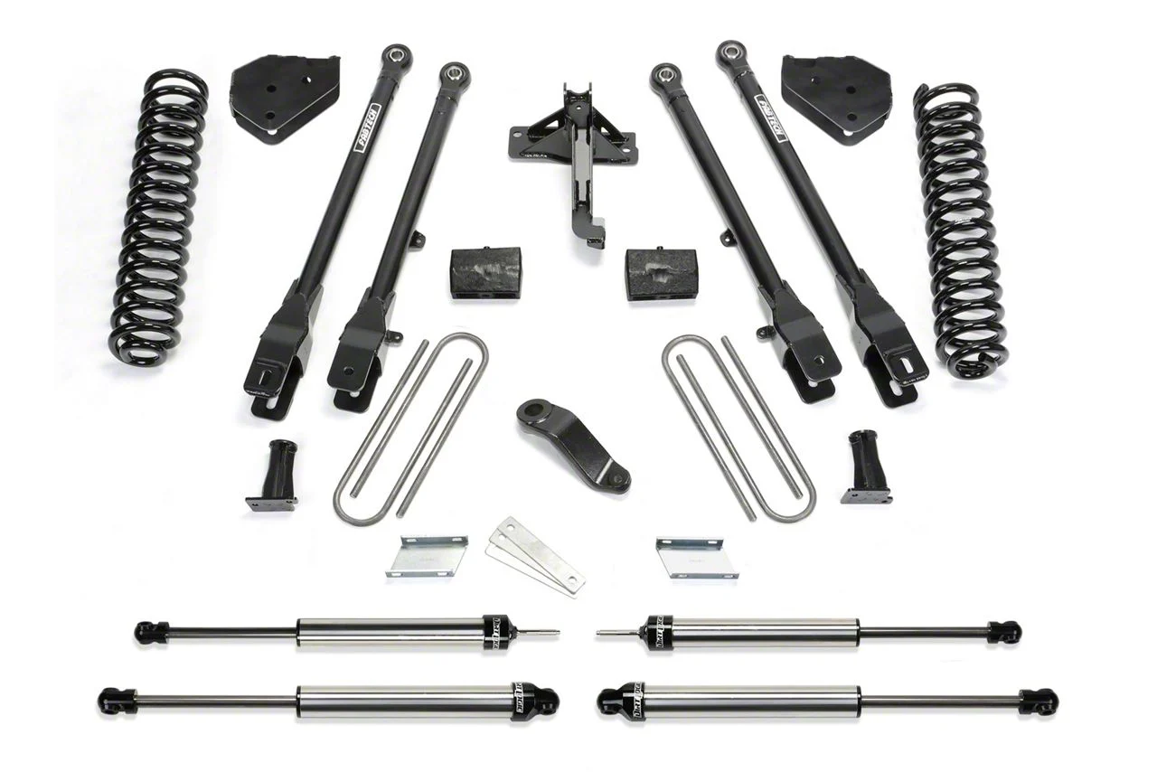 Fabtech 4-Inch 4-Link Lift Kit with Dirt Logic Shocks (17-22 4WD 6.7L Powerstroke F-250 Super Duty)