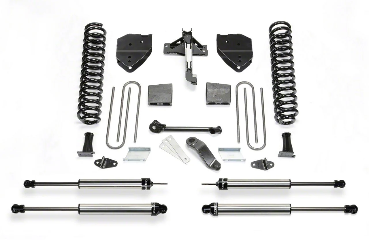 Fabtech 4-Inch Basic Lift Kit with Dirt Logic Shocks (17-22 4WD 6.7L Powerstroke F-250 Super Duty)