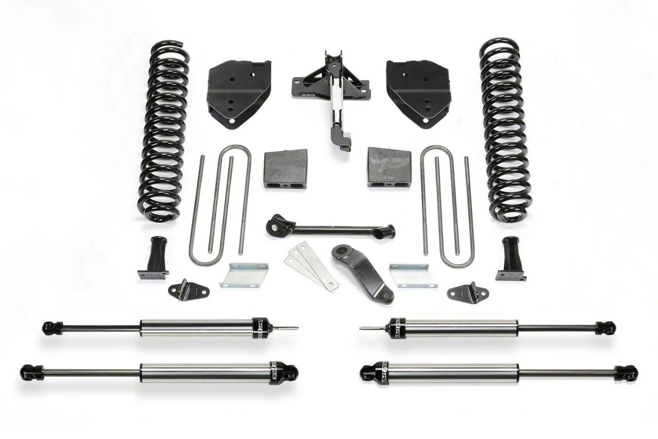 Fabtech 4-Inch Basic Lift Kit with Dirt Logic Shocks (17-22 4WD 6.2L F-250 Super Duty)