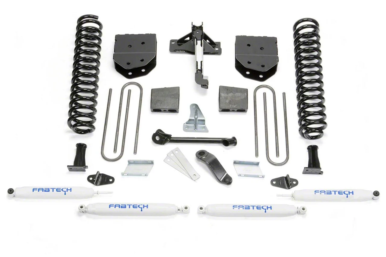 Fabtech 4-Inch Basic Lift Kit with Performance Shocks (11-16 4WD F-250 Super Duty)