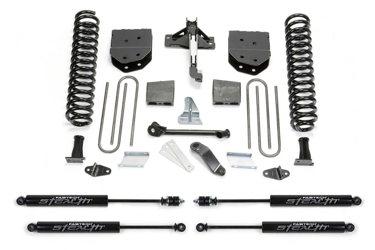 Fabtech 4-Inch Basic Lift Kit with Stealth Shocks (11-16 4WD F-250 Super Duty)