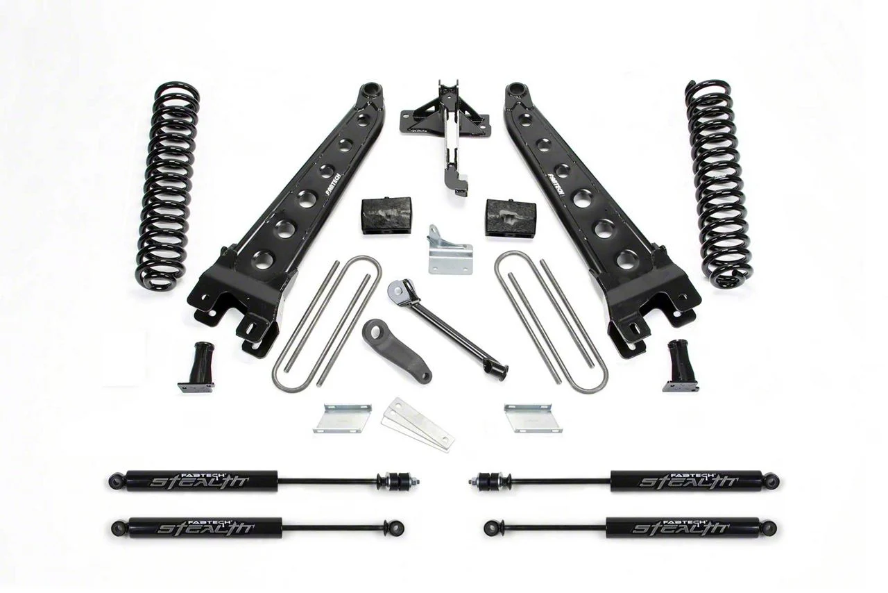 Fabtech 4-Inch Radius Arm Lift Kit with Stealth Shocks (11-16 4WD F-250 Super Duty)