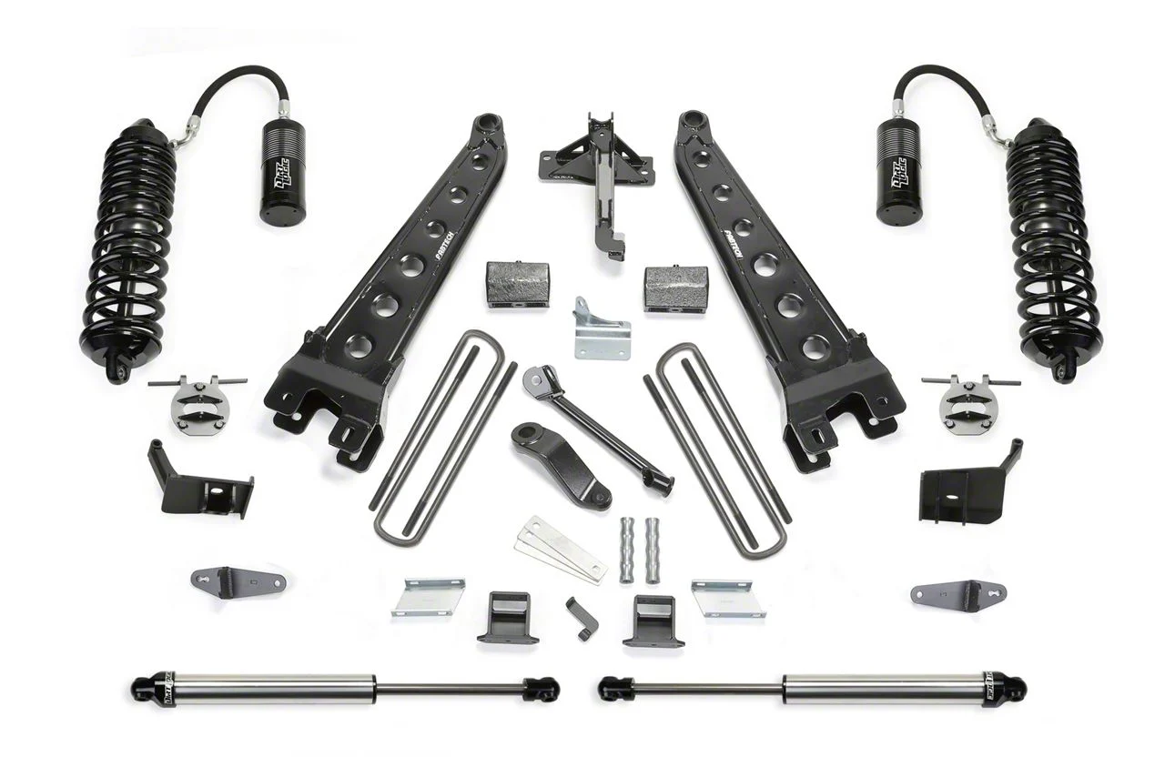 Fabtech 6-Inch Radius Arm Suspension Lift Kit with Dirt Logic 4.0 Reservoir Coil-Overs and Dirt Logic Shocks (11-16 4WD F-250 Super Duty)