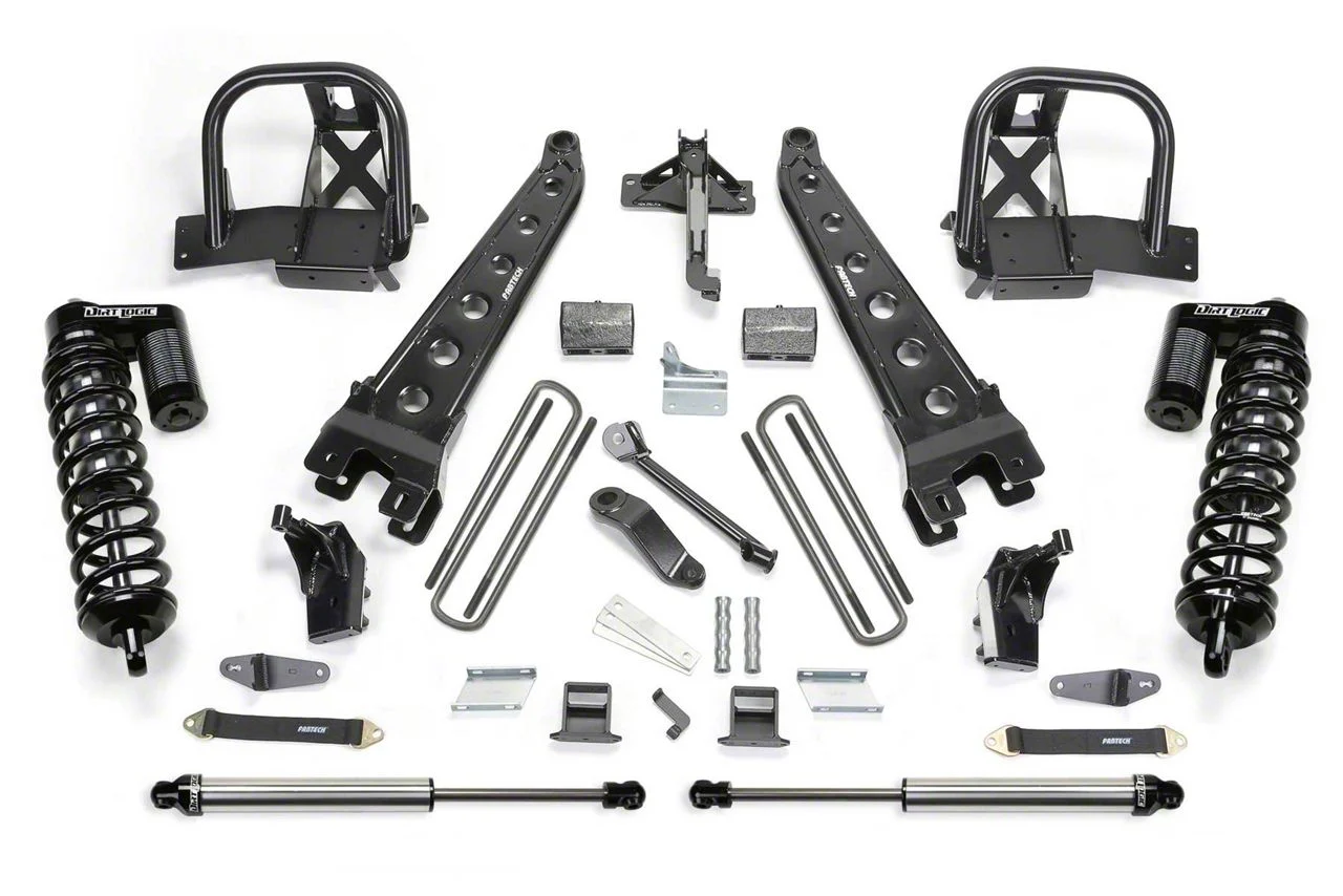 Fabtech 6-Inch Radius Arm Suspension Lift Kit with Dirt Logic 4.0 Coil-Overs and Dirt Logic Shocks (11-16 4WD F-250 Super Duty)