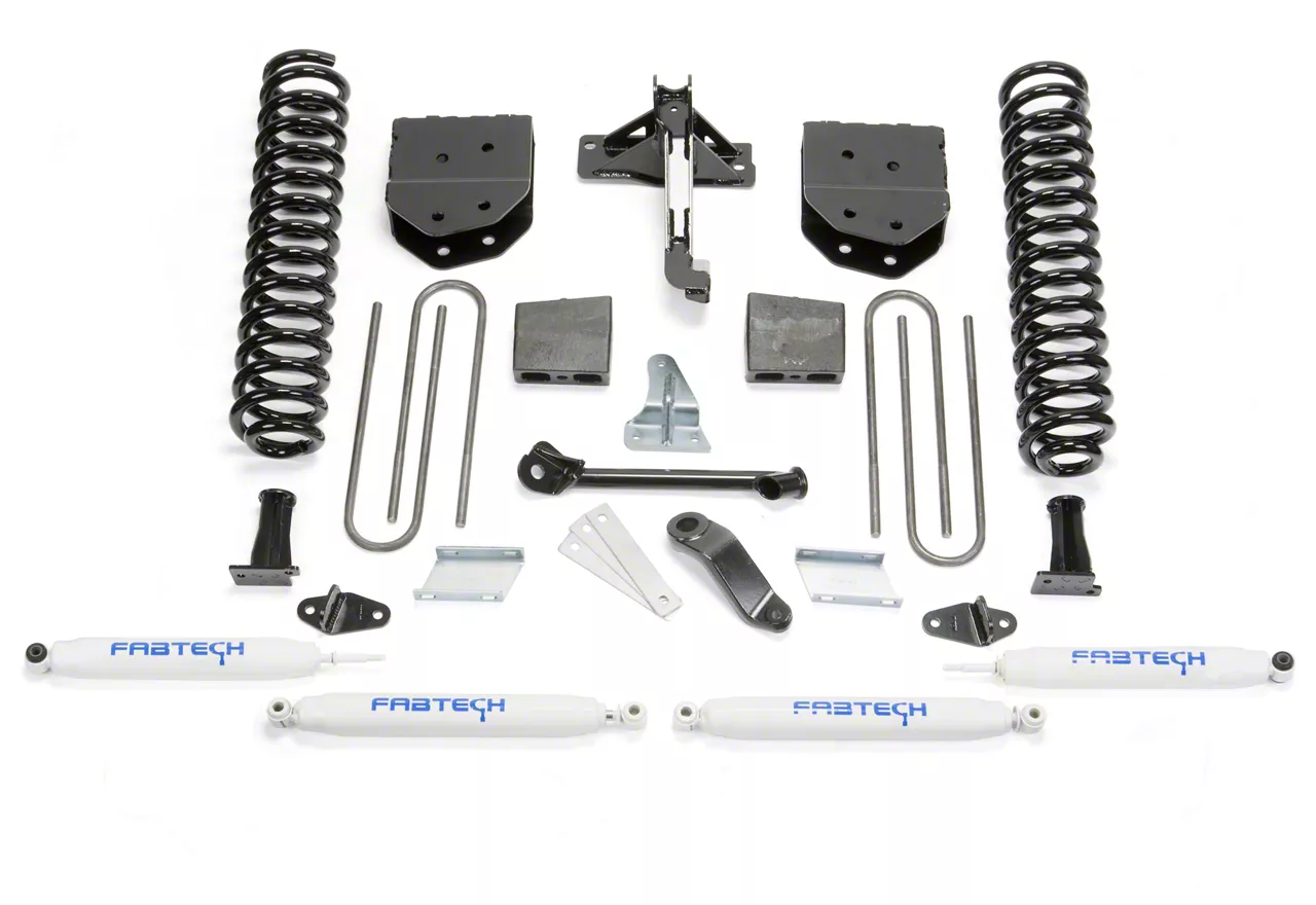 Fabtech 6-Inch Basic Suspension Lift Kit with Performance Shocks (11-16 4WD F-250 Super Duty)