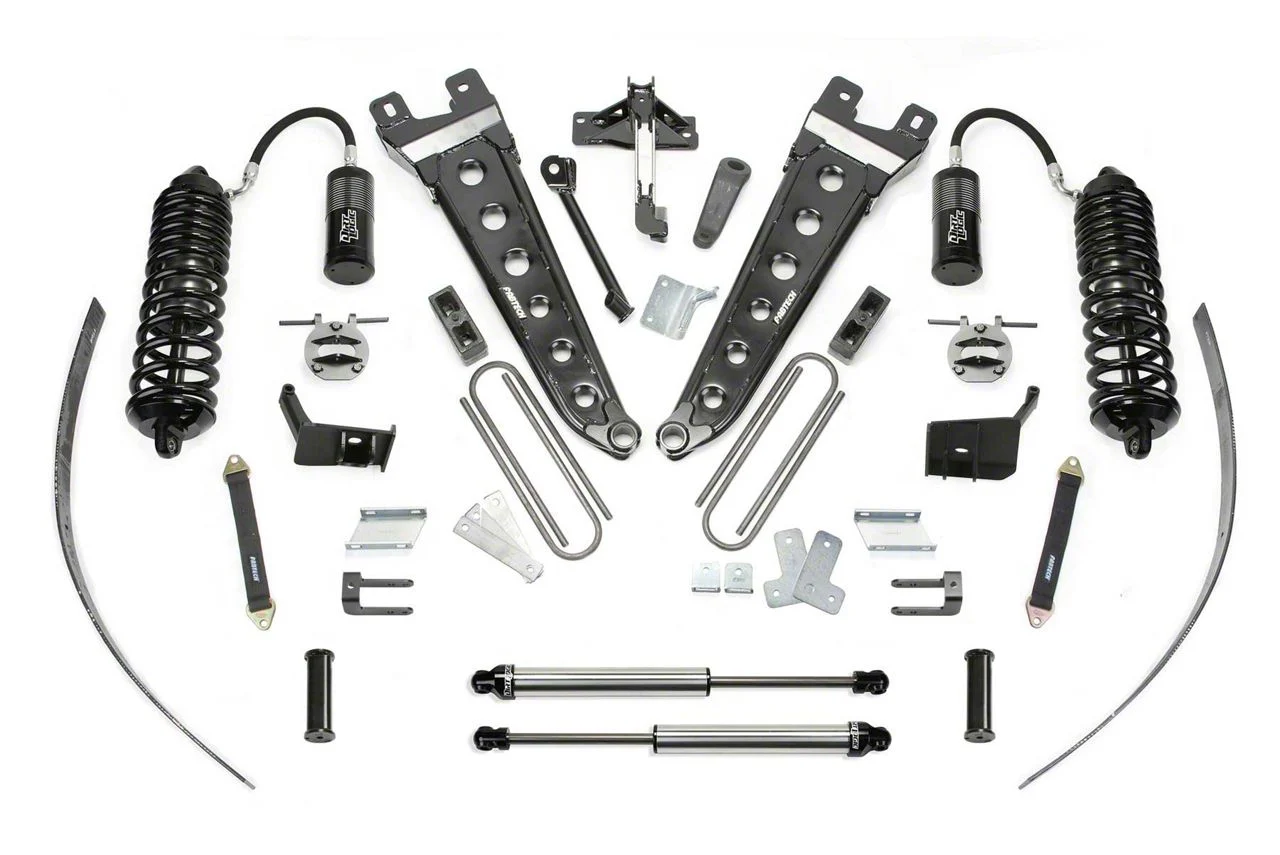 Fabtech 8-Inch Radius Arm Suspension Lift Kit with Dirt Logic 4.0 Reservoir Coil-Overs and Dirt Logic Shocks (11-16 4WD F-250 Super Duty w/ Factory Overland Springs)