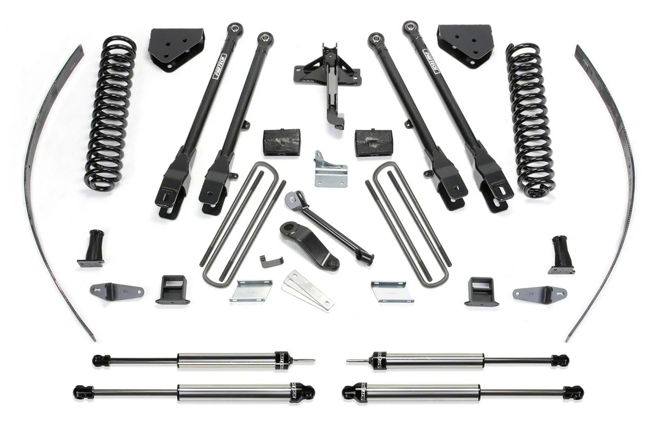 Fabtech 8-Inch 4-Link Suspension Lift Kit with Dirt Logic Shocks (11-16 4WD F-250 Super Duty w/o Factory Overland Springs)