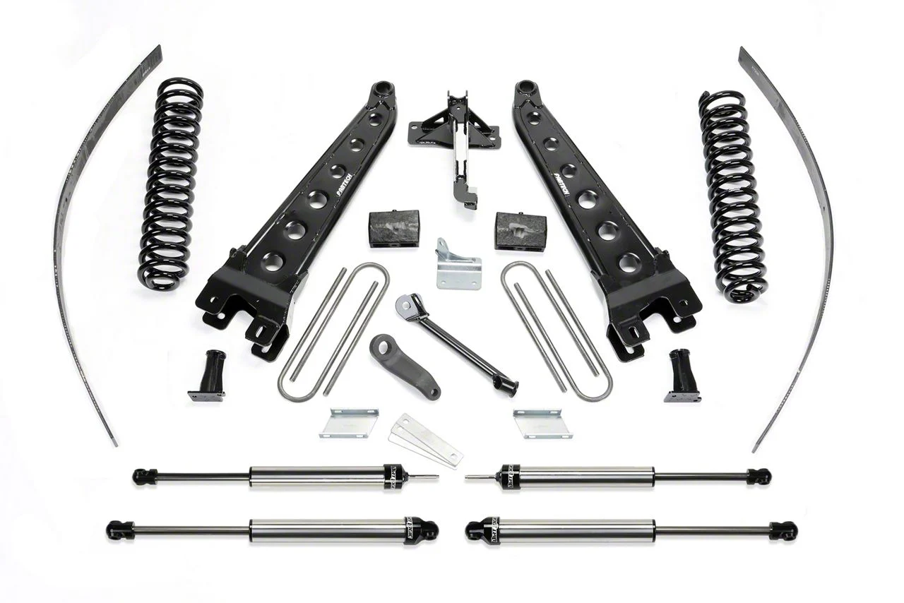 Fabtech 8-Inch Radius Arm Suspension Lift Kit with Dirt Logic Shocks (11-16 4WD F-250 Super Duty w/ Factory Overland Springs)