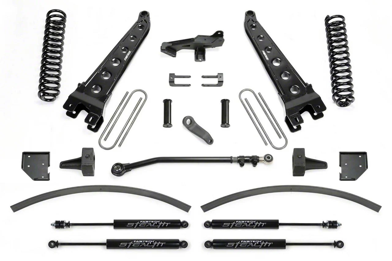 Fabtech 8-Inch Radius Arm Suspension Lift Kit with Stealth Shocks (17-22 6.7L Powerstroke F-250 Super Duty)