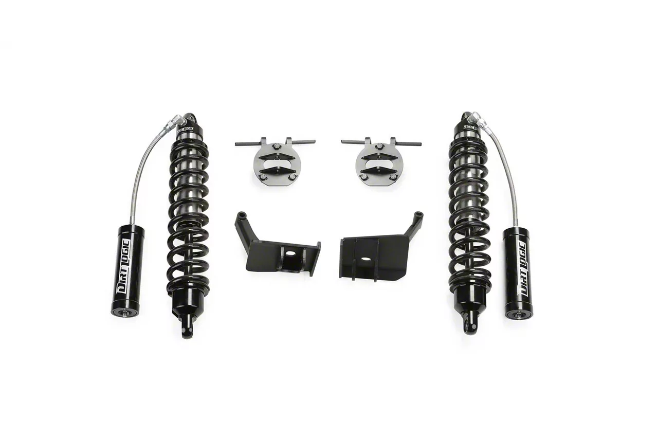 Fabtech Front Dirt Logic 2.5 Coil-Over Reservoir Conversion Kit for 6-Inch Lift (17-22 4WD 6.7L Powerstroke F-250 Super Duty)