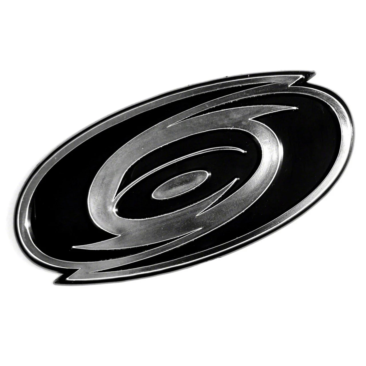 Carolina Hurricanes Molded Emblem; Chrome (Universal; Some Adaptation May Be Required)