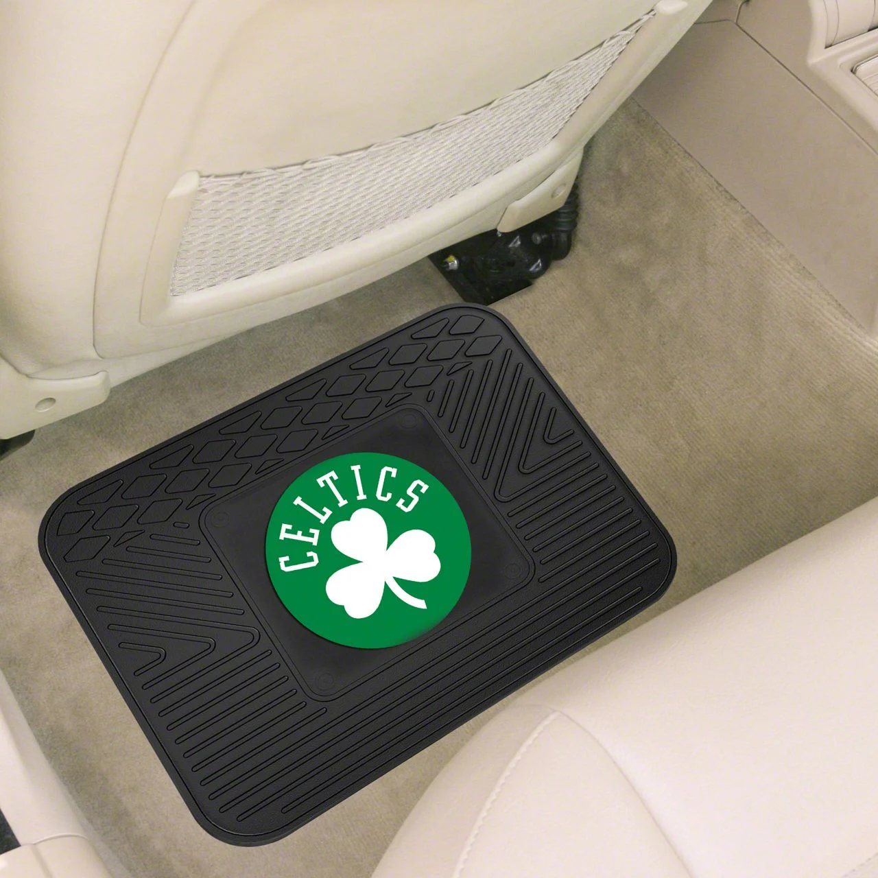 Utility Mat with Boston Celtics Logo; Black (Universal; Some Adaptation May Be Required)