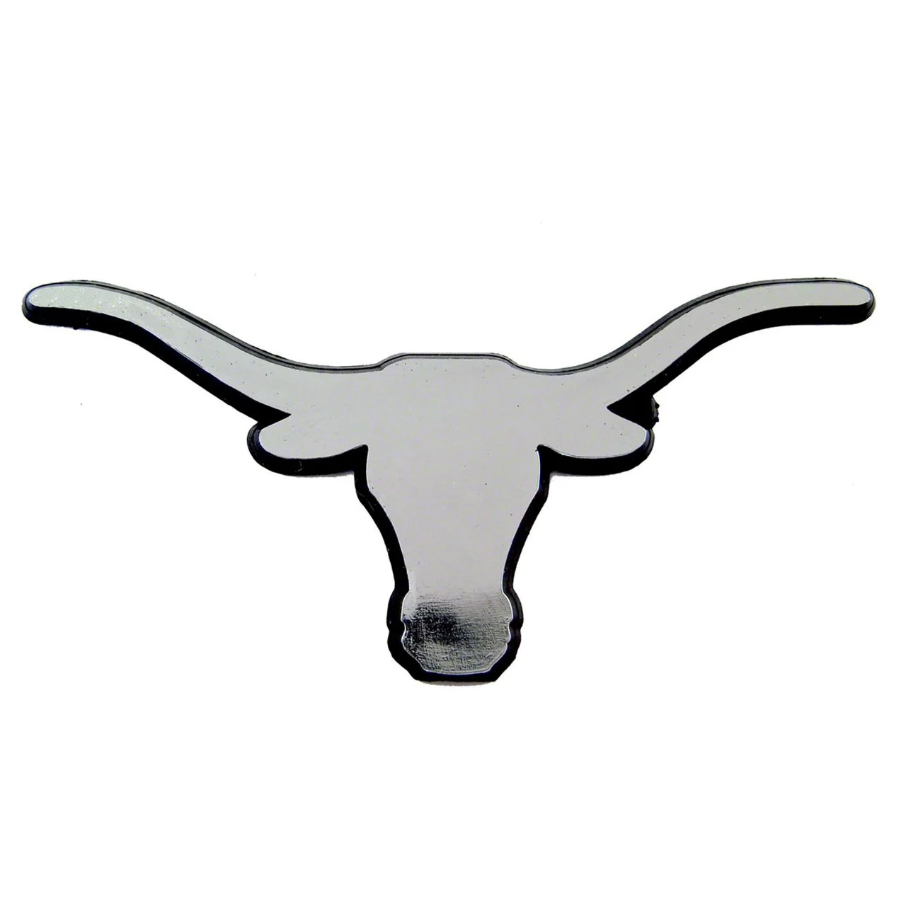 University of Texas Molded Emblem; Chrome (Universal; Some Adaptation May Be Required)