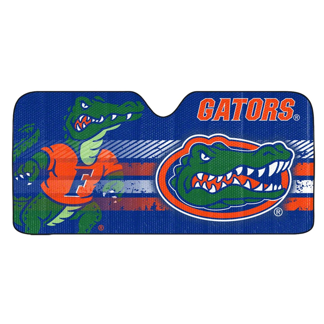 Windshield Sun Shade with University of Florida Logo; Blue (Universal; Some Adaptation May Be Required)