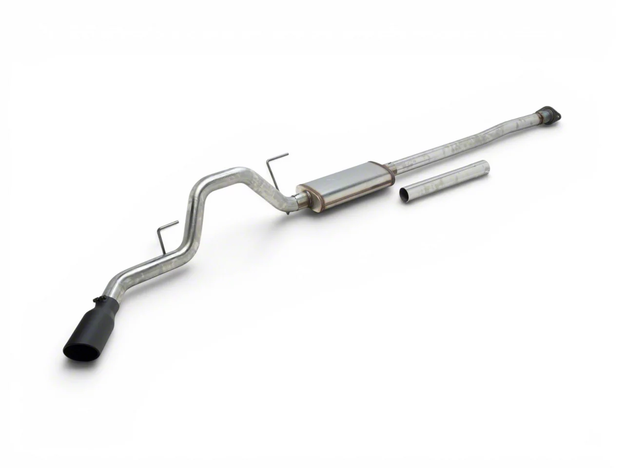 Flowmaster FlowFX Single Exhaust System with Black Tip; Side Exit (15-20 2.7L EcoBoost F-150)