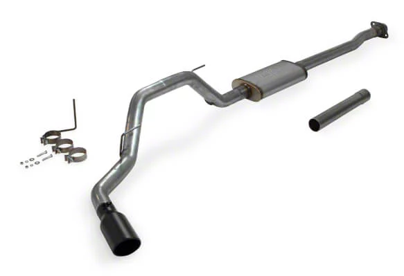Flowmaster FlowFX Single Exhaust System with Black Tip; Side Exit (09-10 4.6L F-150)
