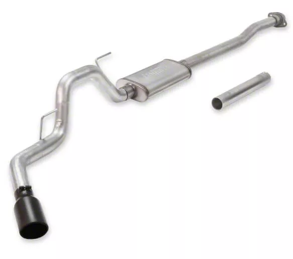 Flowmaster FlowFX Single Exhaust System with Black Tip; Side Exit (15-20 5.0L F-150)