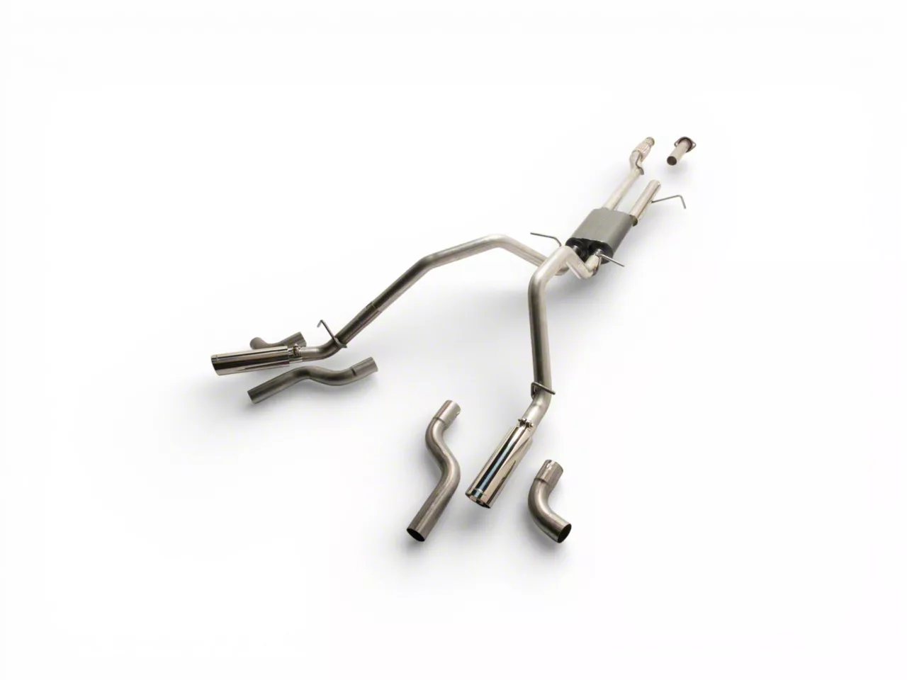Flowmaster American Thunder Dual Exhaust System; Side/Rear Exit (07-08 4.8L Sierra 1500)