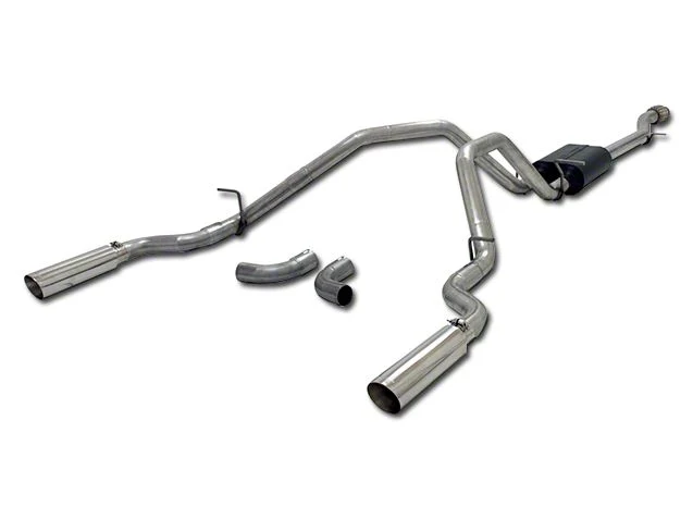 Flowmaster American Thunder Dual Exhaust System; Side/Rear Exit (14-18 4.3L Sierra 1500)